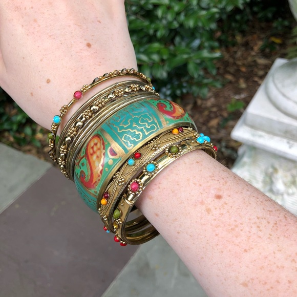 Group of 10 bangles (vintage). - Picture 2 of 2